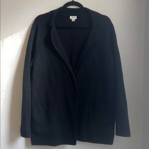 J. Crew Classic Black Knit Blazer